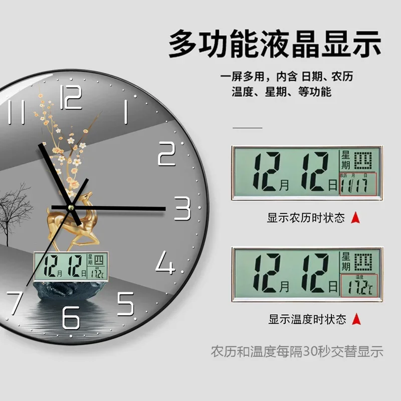벽시계 거실 달력 홈 패셔너블 심플 모던 시계, 새로운 - Luxury Lifestyle Watches 리뷰 및 가격