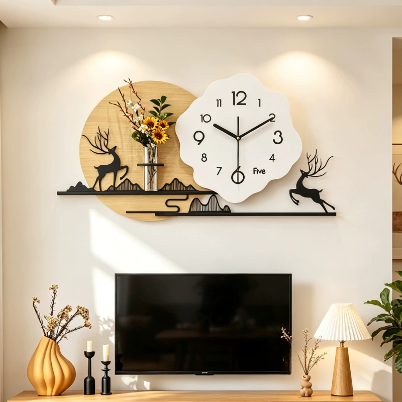 중국풍 거실 벽시계, 세련된 디자인, 현대적인 스타일, - Luxury Lifestyle Watches 리뷰 및 가격
